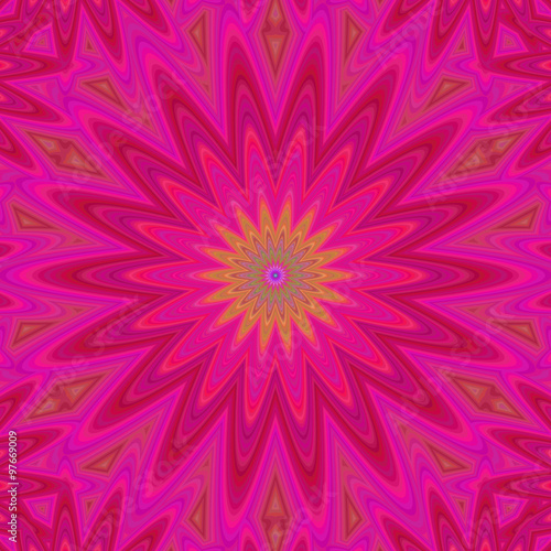 Pink abstract geometric flower design background