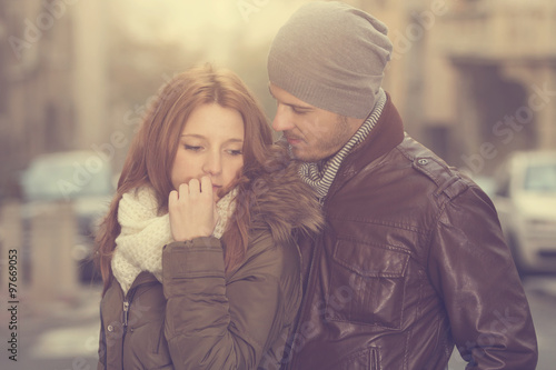 Couple in love.
