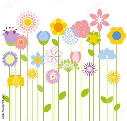 Flower vector background