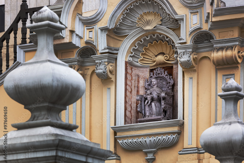 Fototapeta premium fragment of an old church