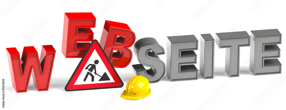 Naklejka premium 3d webseite