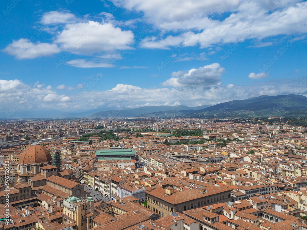 View of the Cathedral Santa Maria del Fiore in Florence