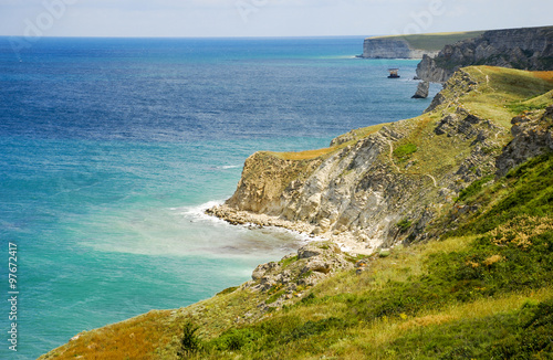 Seashore.Tarhankut,,Dzhangul. Crimea photo