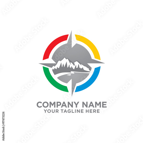 Compass direction Guide logo Icon