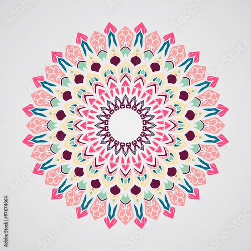 Mandala. Vintage decorative elements. Oriental pattern, vector illustration. Islam, Arabic, Indian, turkish, pakistan, chinese, ottoman motifs