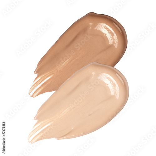 Fotografie Foundation smudges range of colors