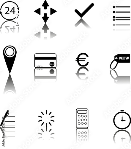 Подборка иконок с тенью для интернет магазина