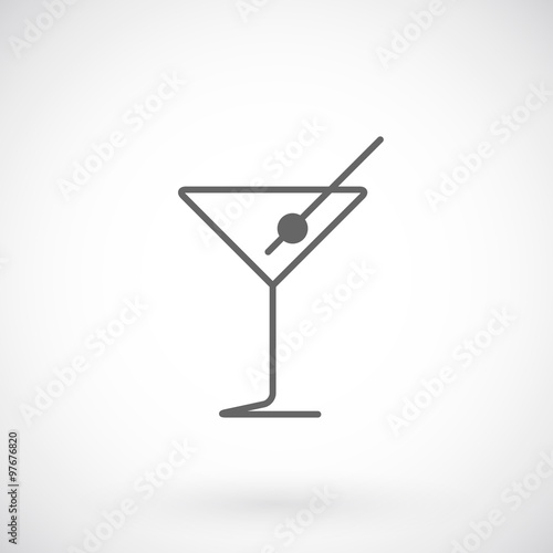 Martini glass icon