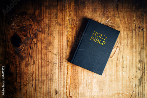 Canvas Print Holy bible on table