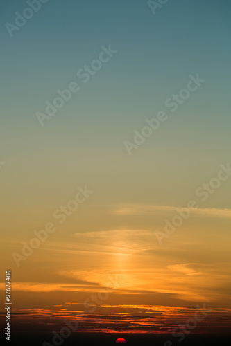 Peaceful sunset sky © Volodymyr