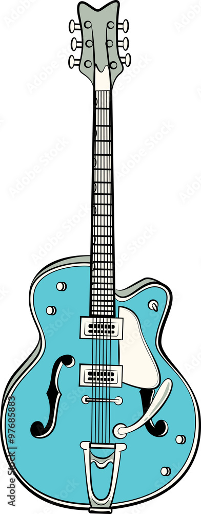 Fototapeta premium Rockabilly guitar