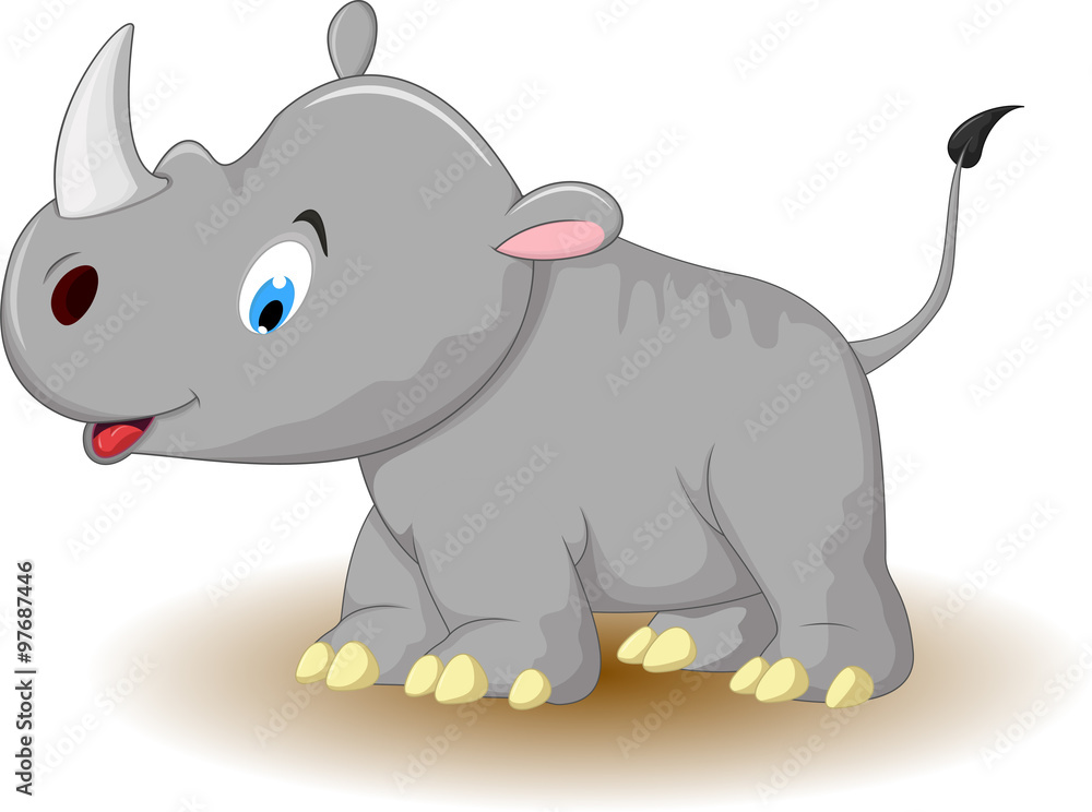 cute Cartoon rhino cute Cartoon rhino