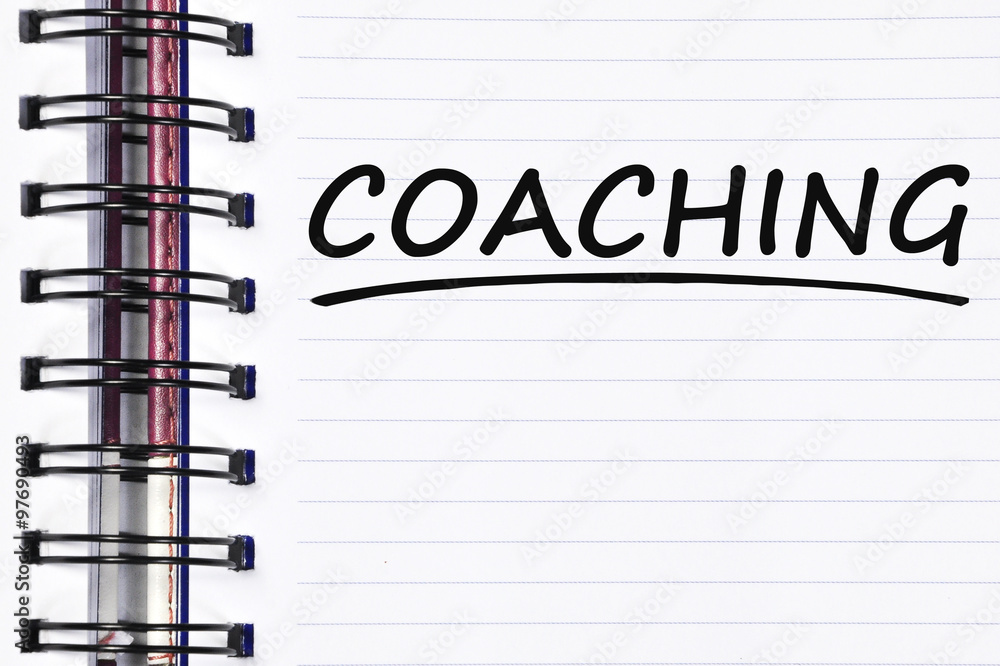 coaching words on spring note book
