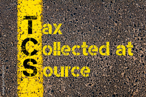 Accounting Business Acronym TCS Tax Collected at Source photo