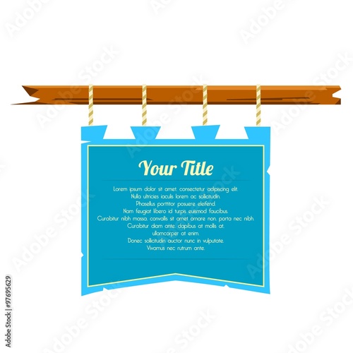 Medieval banner flag 