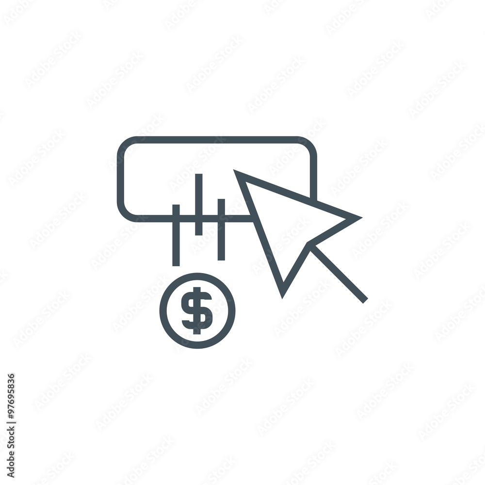 Pay per click icon Pay per click icon