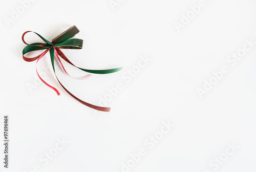 Red and Green Hologram Ribbon Bow