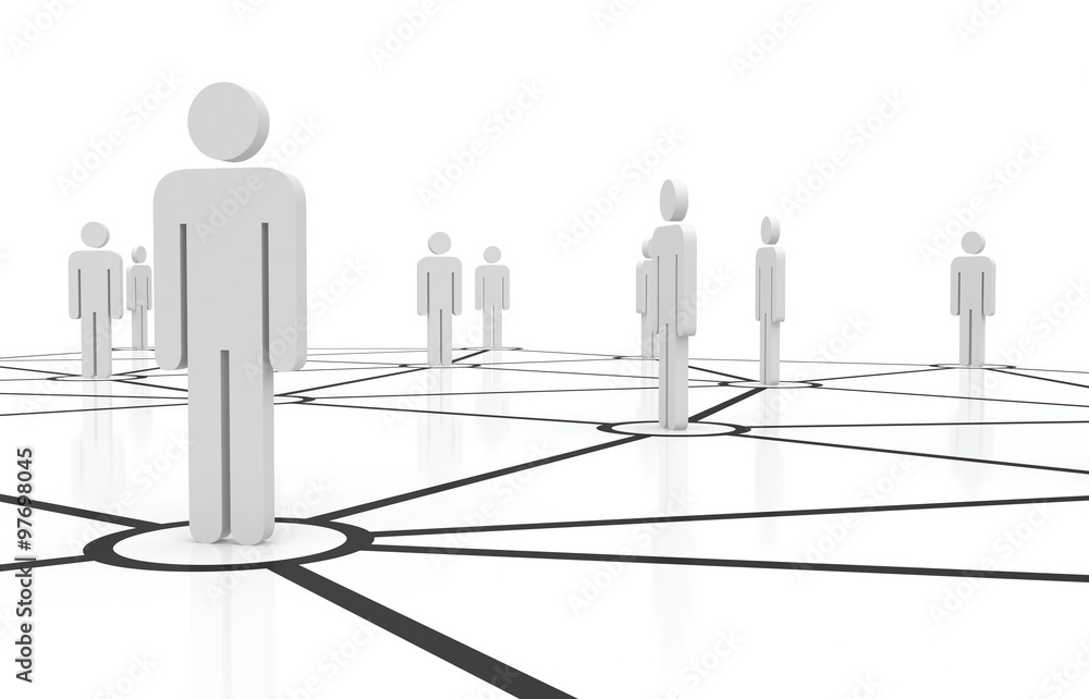 Group of people talking on global social networks Group of people talking on global social networks