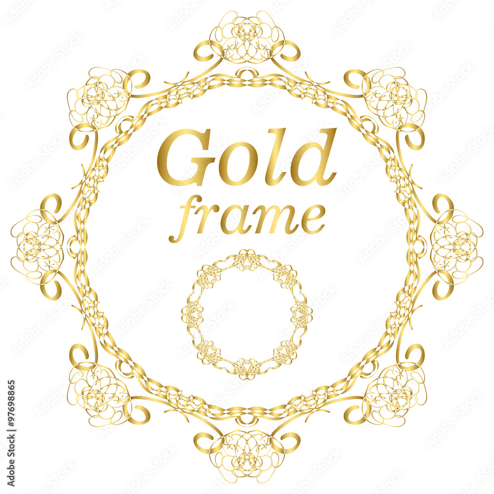 Golden calligraphic vector design elements. Gold menu and invitation border, round frame,divider,page decor. Luxury style calligraphic
Golden calligraphic vector design elements. Gold menu and invitation border, round frame,divider,page decor. Luxury style calligraphic