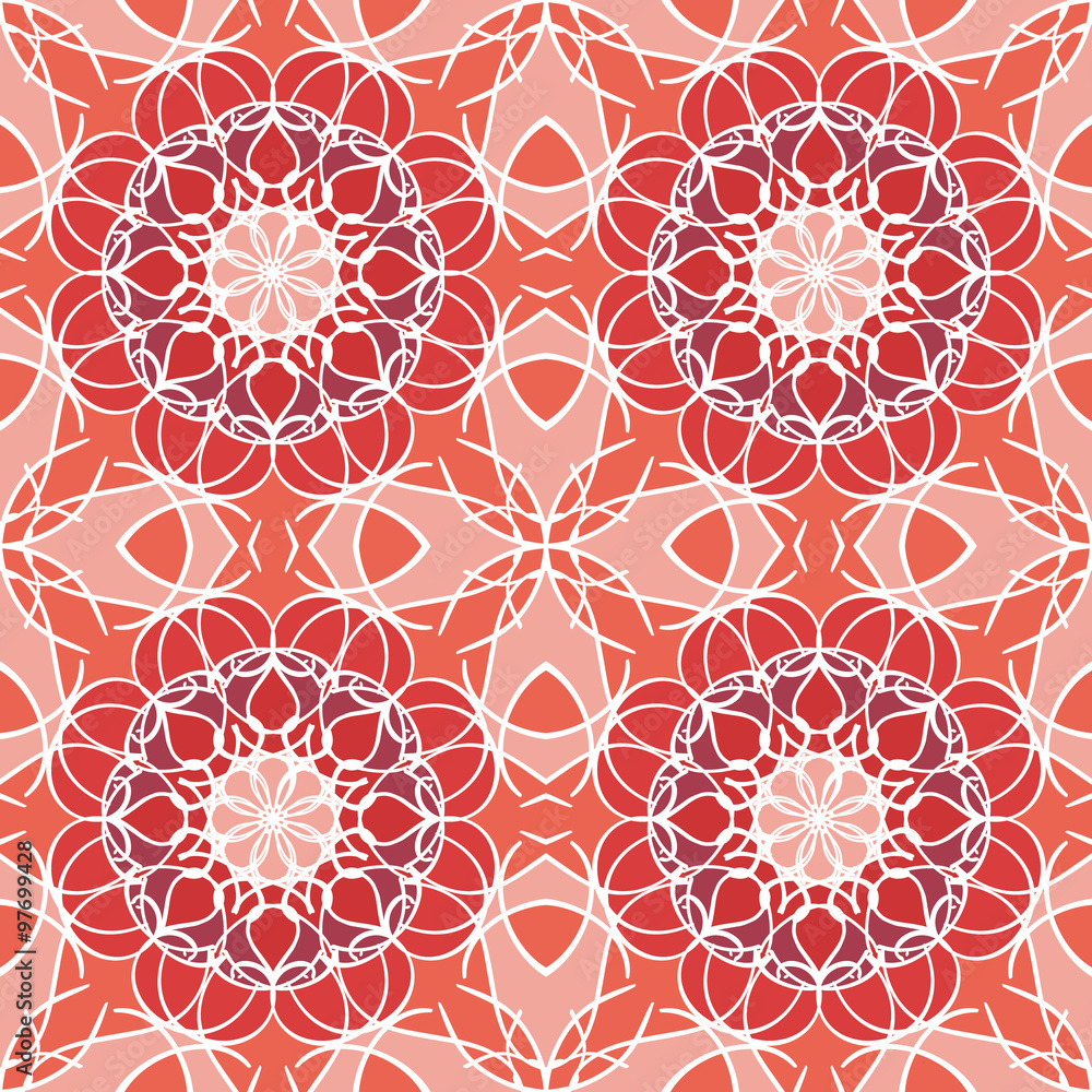 Abstract vintage pattern. Good for tiles, printing on paper and fabric.