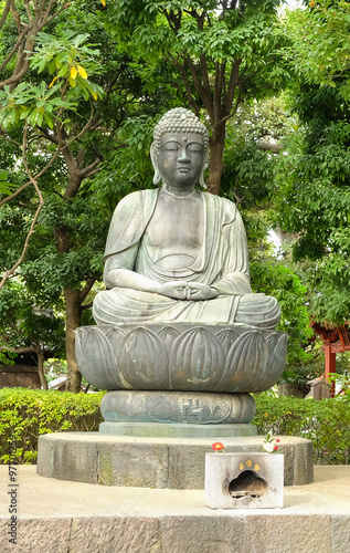 Image of Buddha at Asakusa temple, Japan 