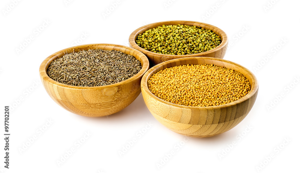 Curry spices isolated on white Curry spices isolated on white
