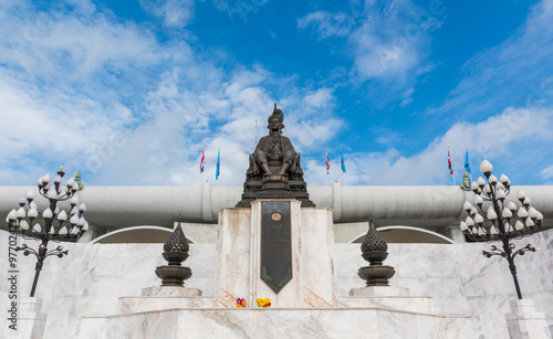 Statue of King of Thailand at Bangkok, Thailand. photo