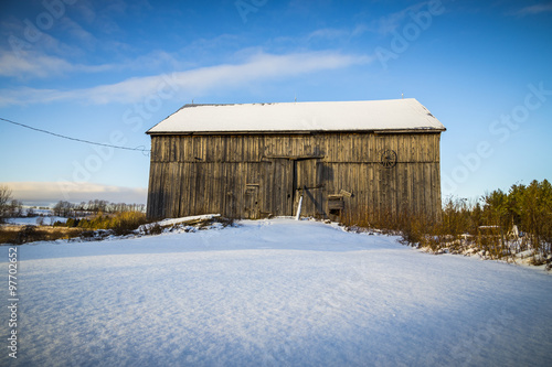 Snow Covered Old Barn © Chris Gardiner