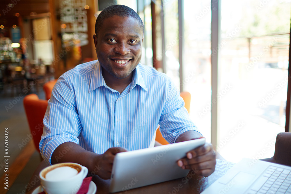 Businessman at cafe Businessman at cafe