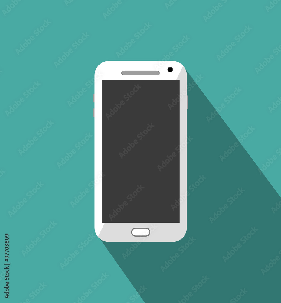 White phone standalone White phone standalone