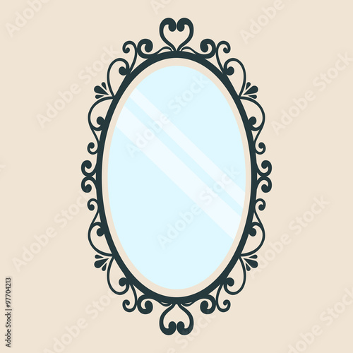 mirror on a background