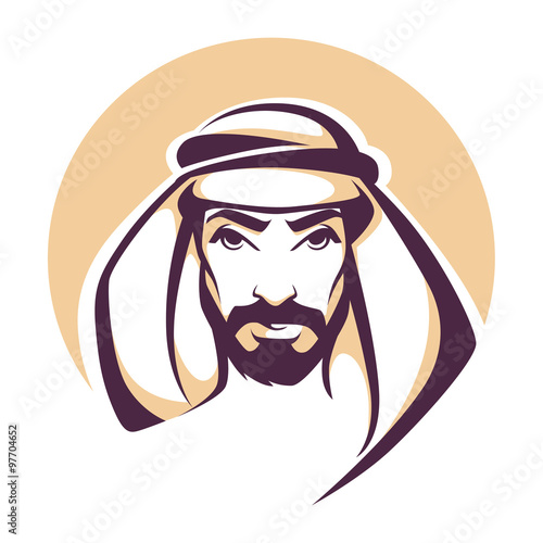 Fotografie, Obraz handsome arabian man portrait