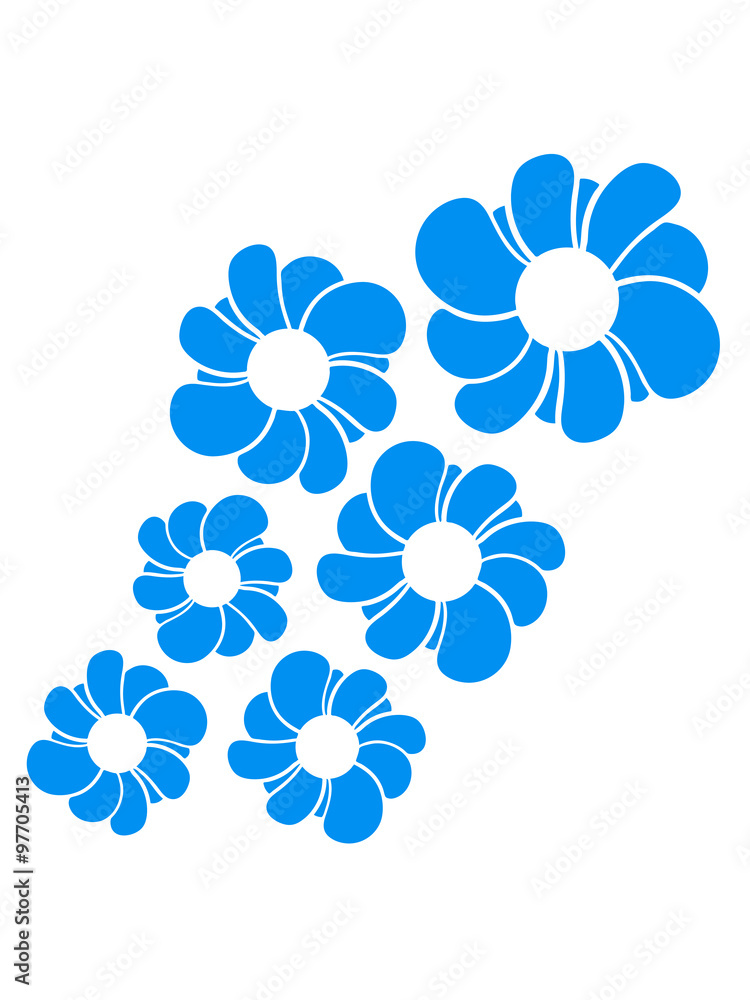 pattern design blue flower daisy buttercup daisy beautiful