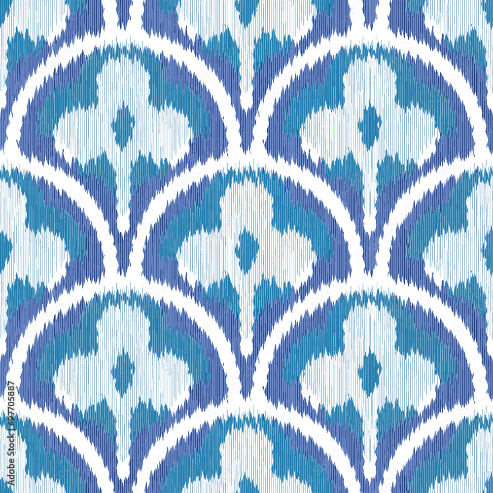 Three Leaf Clover Scallop Pattern Seamless Background Tile Three Leaf Clover Scallop Pattern Seamless Background Tile