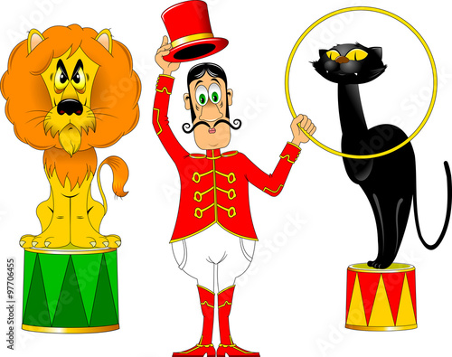 trainer and animals