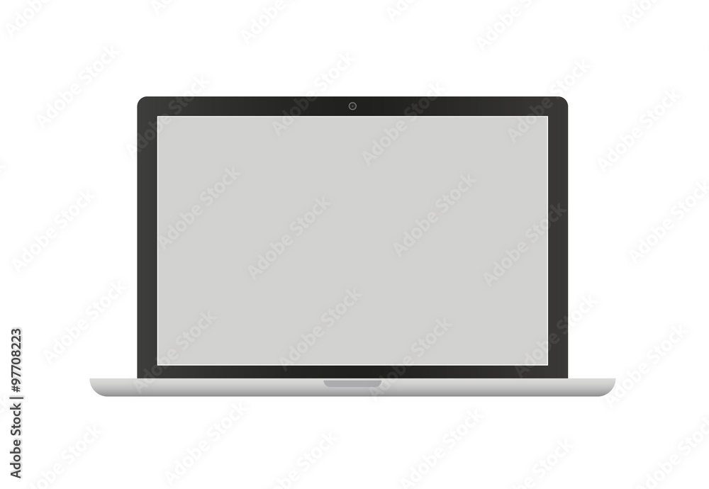 Vector Laptop isolated on white background Vector Laptop isolated on white background