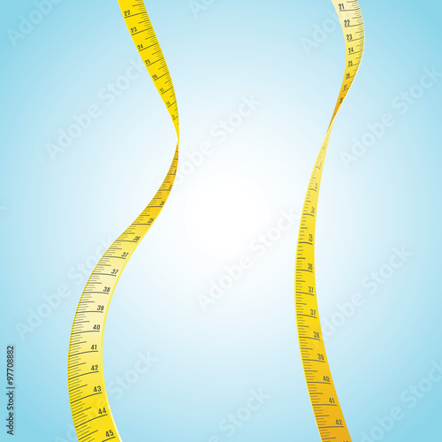 Measuring Tape in a shape of a woman's slim body