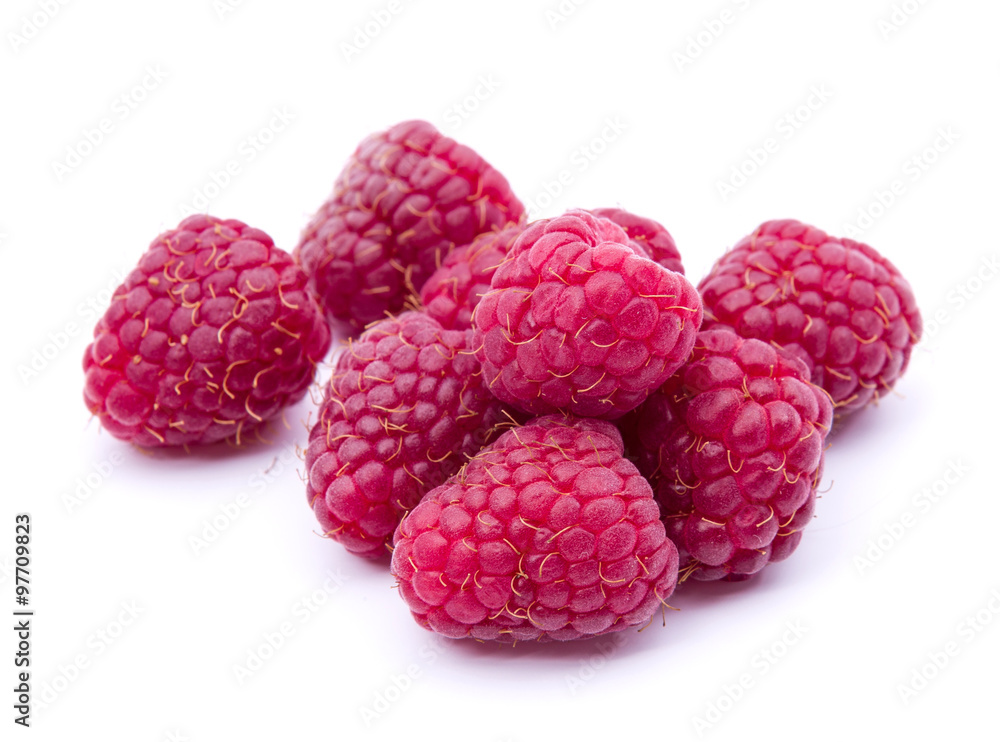 Sweet raspberry isolated on white background Sweet raspberry isolated on white background