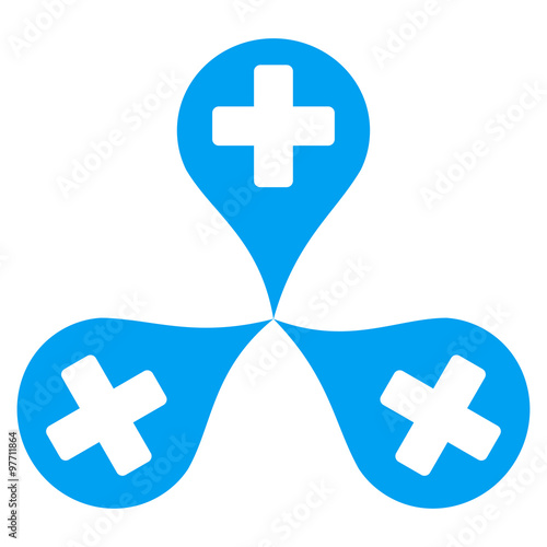 Hospital Map Markers Icon