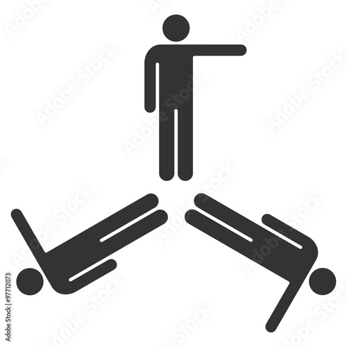 Pointing Men Icon