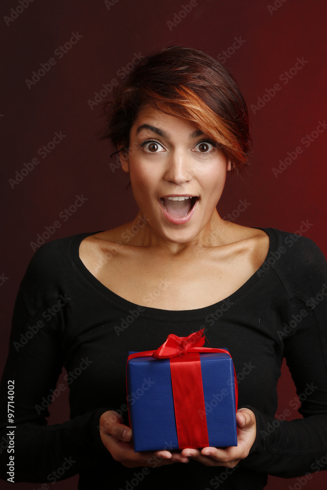 Regalo ragazza Foto Stock, Regalo ragazza Immagini