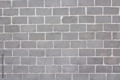 New wall of cinder block