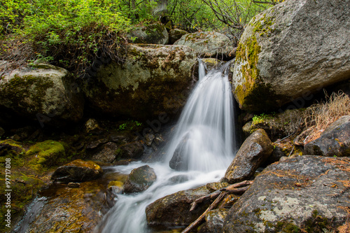 Fototapeta Naklejka Na Ścianę i Meble -  waterfall in the mountains of Lake Baikal