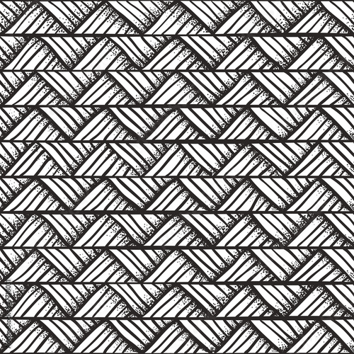 Hand drawn monochrome pattern.