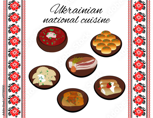 Ukrainian national cuisine.
