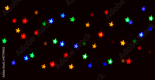 colorful star bokeh background