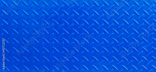 Blue texture of steel floor or wall for background.