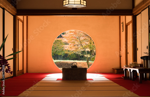 Horizontal Garden view of the Meigetsuin Temple, Yamanouchi, Kamakura, Kanagawa, Japan
鎌倉の明月院