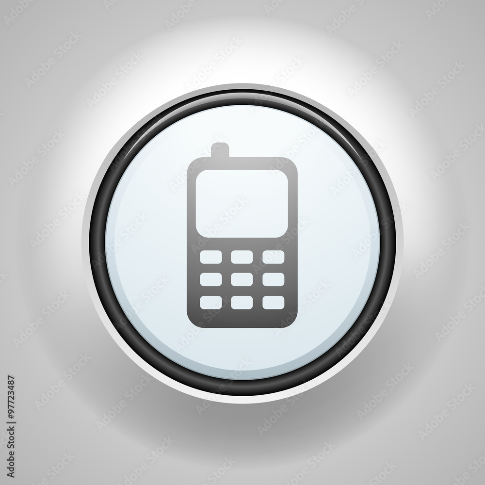 Mobile phone contact button Mobile phone contact button