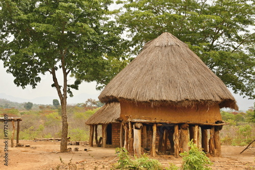 hut of the poor natives, Mozambique